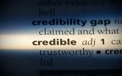 Dictionary definition of credible