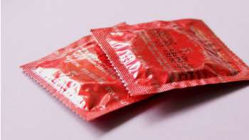 Condoms on a table