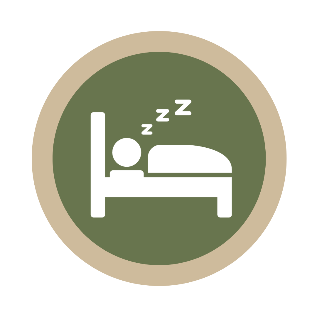 icon of a person sleeping in a bed