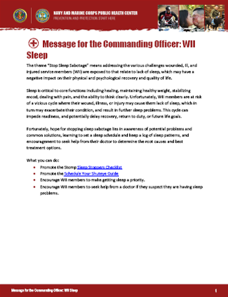 Message for Commanding Officers