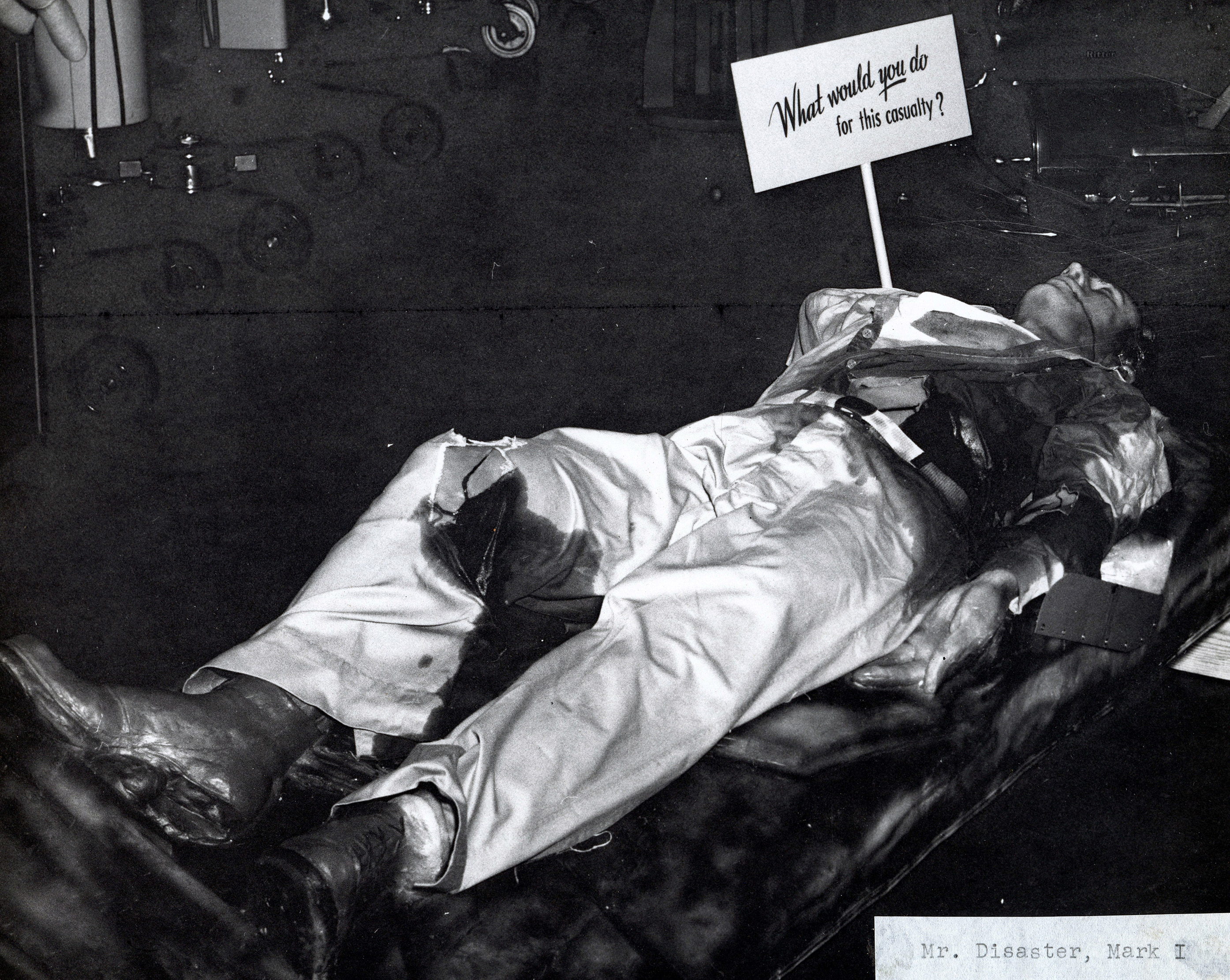 Mr. Disaster on Exhibit, ca. 1953.jpg